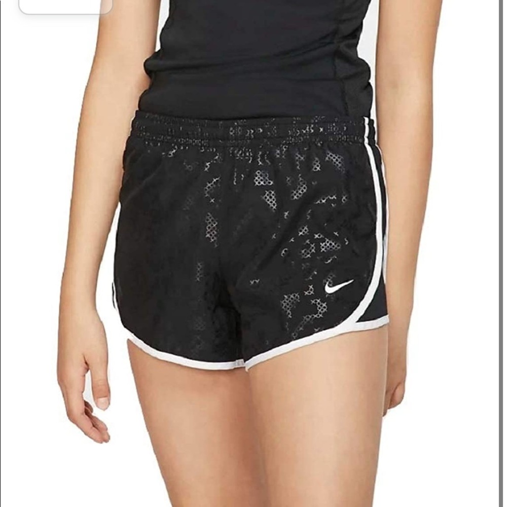 Nike Kids Girl Dri-Fit Big Printed Running Shorts